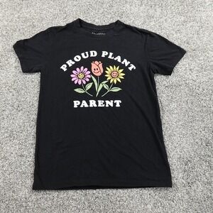 Aeropostale Shirt Mens Extra Small Black Floral Plant Botany Garden Horticulture